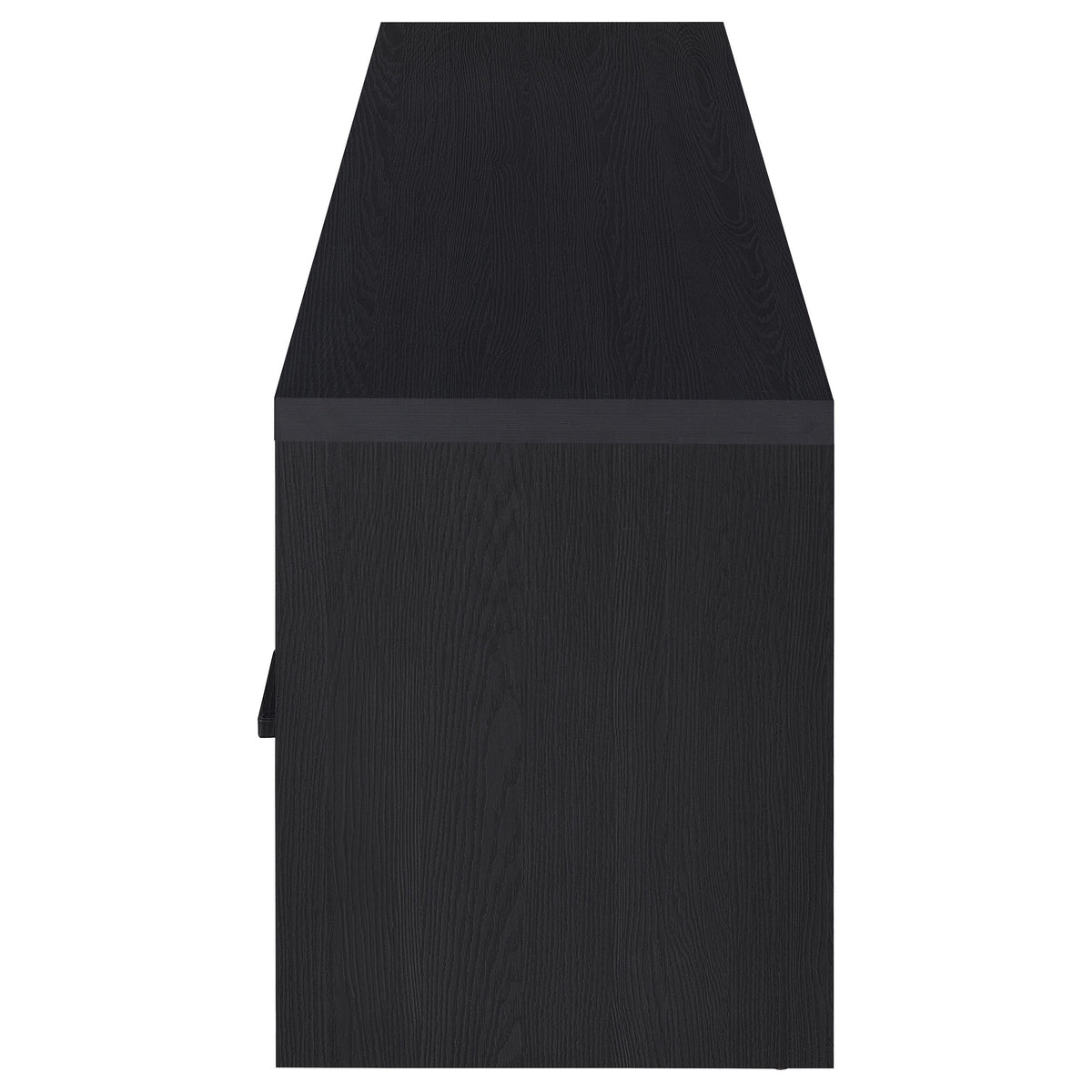 Murray 70" TV Stand Media Console - Black with 2 Doors, Drawer & Open Cubby, Fits TVs up to 75" – view 6