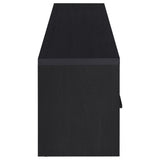 Murray 70" TV Stand Media Console - Black with 2 Doors, Drawer & Open Cubby, Fits TVs up to 75" – view 9