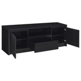 Winfield 60" TV Stand & Entertainment Center with Media Towers - Black with Cabinets & Cable Management – view 8
