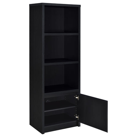 Winfield 60" TV Stand & Entertainment Center with Media Towers - Black with Cabinets & Cable Management – view 13