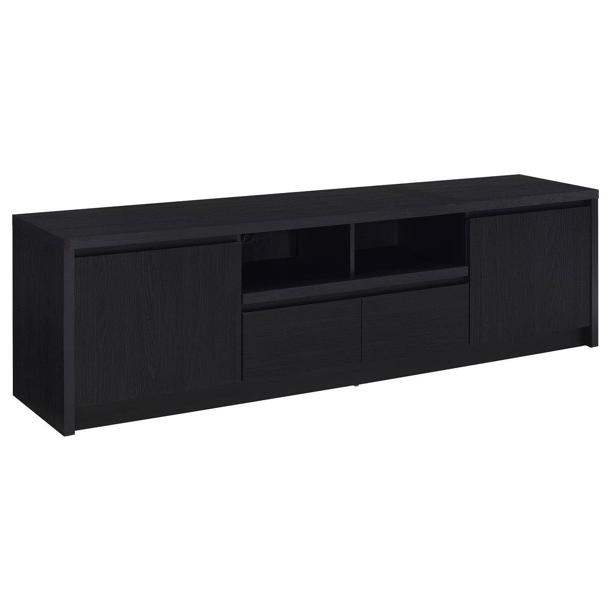 Winfield 78" TV Stand & 3-Piece Entertainment Center with Media Towers - Modern Black – view 5