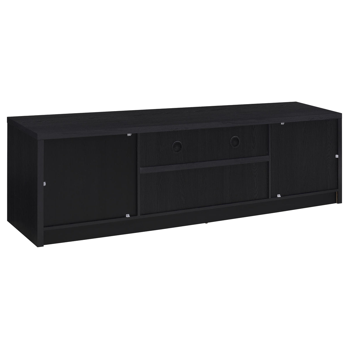 Winfield 78" TV Stand & 3-Piece Entertainment Center with Media Towers - Modern Black – view 9
