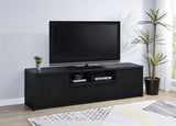 Winfield 78" TV Stand & 3-Piece Entertainment Center with Media Towers - Modern Black – view 2