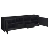 Winfield 78" TV Stand & 3-Piece Entertainment Center with Media Towers - Modern Black – view 18
