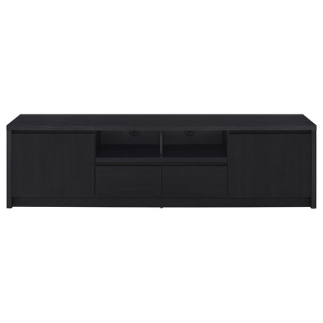 Winfield 78" TV Stand & 3-Piece Entertainment Center with Media Towers - Modern Black – view 19