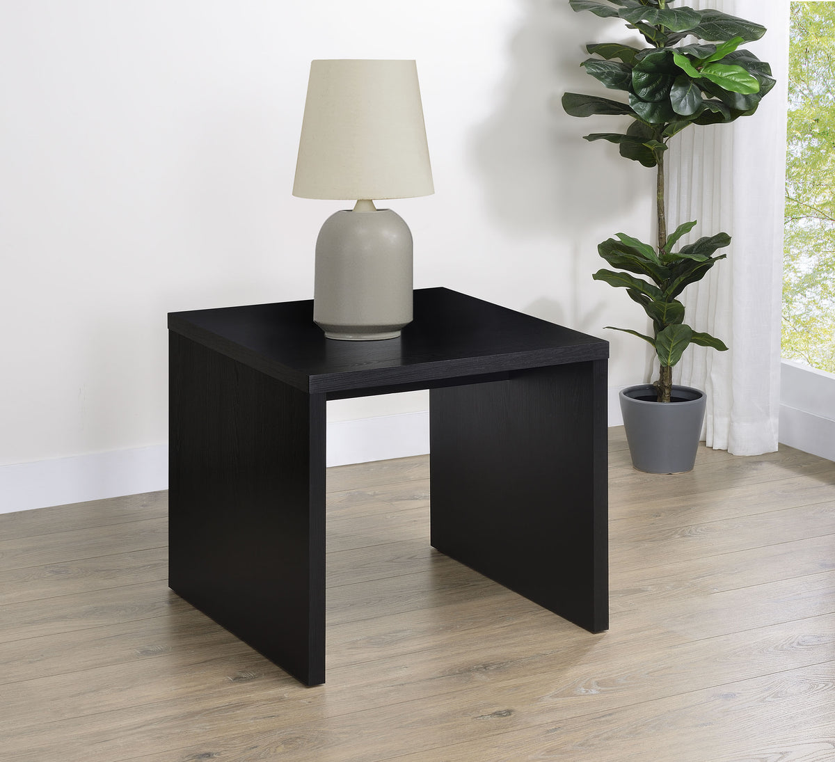 Knapp Lift-Top Coffee Table with 2 Drawers & End Table Sets - Minimalist Black – view 17