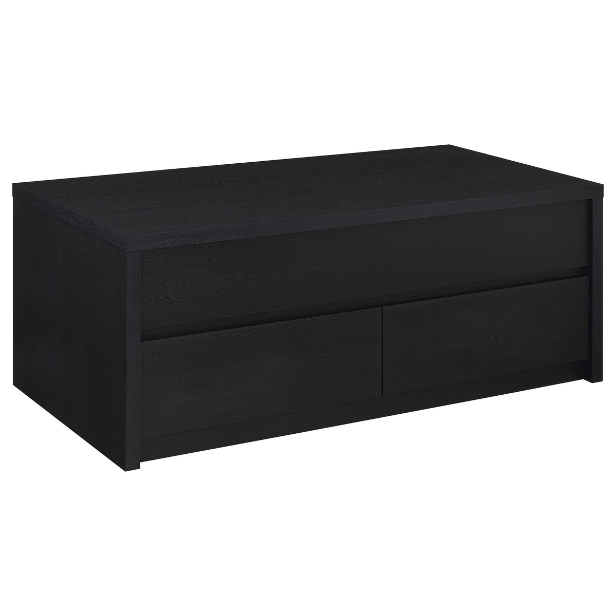 Knapp Lift-Top Coffee Table with 2 Drawers & End Table Sets - Minimalist Black – view 7