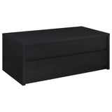 Knapp Lift-Top Coffee Table with 2 Drawers & End Table Sets - Minimalist Black – view 7