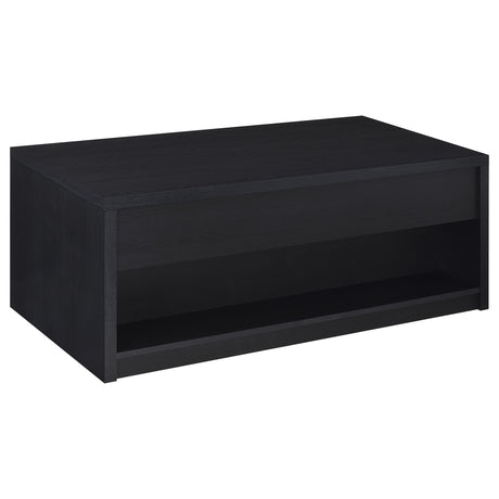 Knapp Lift-Top Coffee Table with 2 Drawers & End Table Sets - Minimalist Black – view 11