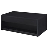 Knapp Lift-Top Coffee Table with 2 Drawers & End Table Sets - Minimalist Black – view 12
