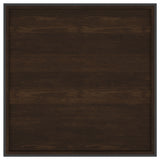 Fulton 30" Square Solid Mango Wood Coffee Table with Hidden Storage - Dark Brown & Black Iron – view 5