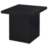 Max Rectangular Coffee Table & Square End Table - Modern Black Scratch-Resistant Laminate – view 13