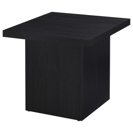 Max Rectangular Coffee Table & Square End Table - Modern Black Scratch-Resistant Laminate – view 13