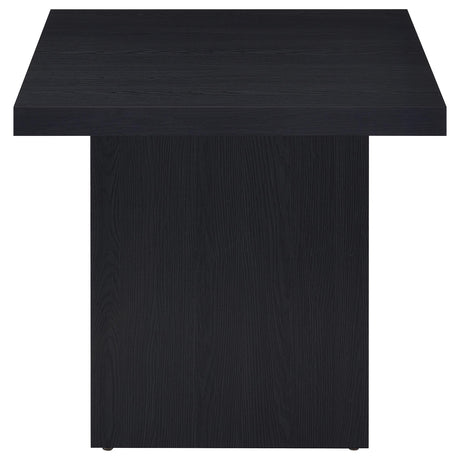 Max Rectangular Coffee Table & Square End Table - Modern Black Scratch-Resistant Laminate – view 14