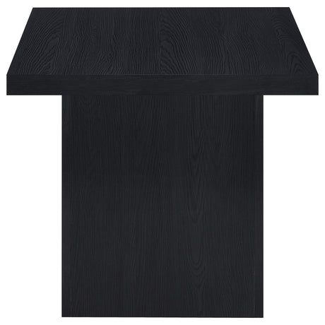 Max Rectangular Coffee Table & Square End Table - Modern Black Scratch-Resistant Laminate – view 15