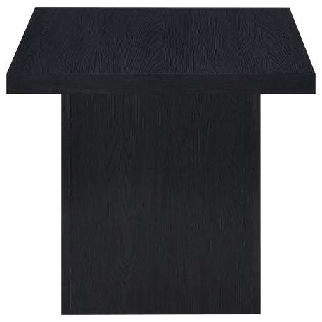 Max Rectangular Coffee Table & Square End Table - Modern Black Scratch-Resistant Laminate – view 16