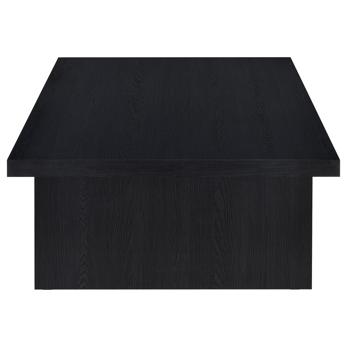 Max Rectangular Coffee Table & Square End Table - Modern Black Scratch-Resistant Laminate – view 8