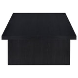 Max Rectangular Coffee Table & Square End Table - Modern Black Scratch-Resistant Laminate – view 8