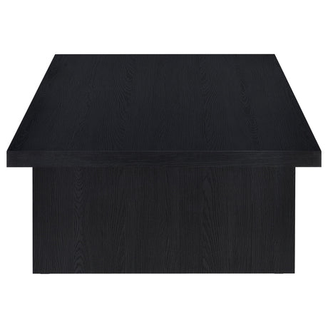 Max Rectangular Coffee Table & Square End Table - Modern Black Scratch-Resistant Laminate – view 8