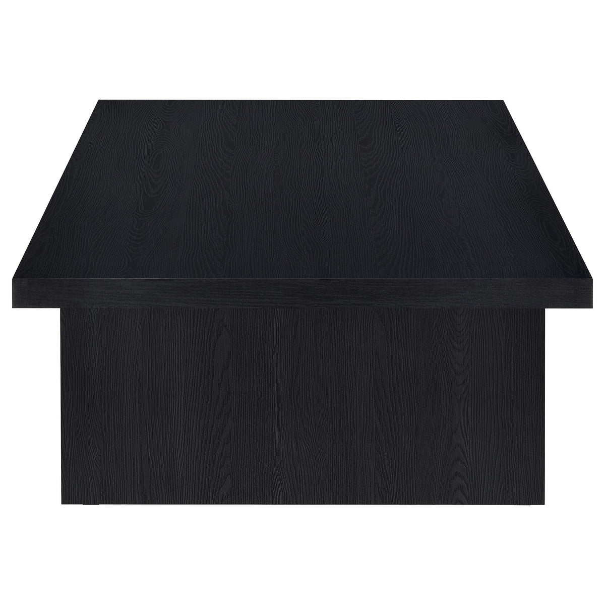 Max Rectangular Coffee Table & Square End Table - Modern Black Scratch-Resistant Laminate – view 9