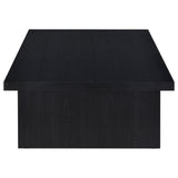 Max Rectangular Coffee Table & Square End Table - Modern Black Scratch-Resistant Laminate – view 9