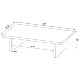 Max Rectangular Coffee Table & Square End Table - Modern Black Scratch-Resistant Laminate – view 11