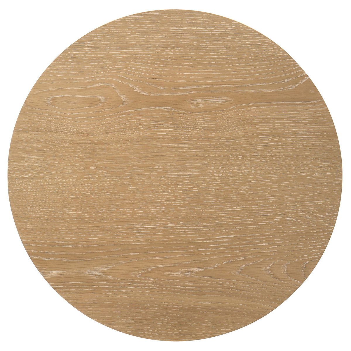 Ottowa Round Coffee Table & End Table - Light Oak with Cylindrical Legs & Lower Shelf – view 18