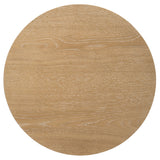 Ottowa Round Coffee Table & End Table - Light Oak with Cylindrical Legs & Lower Shelf – view 18
