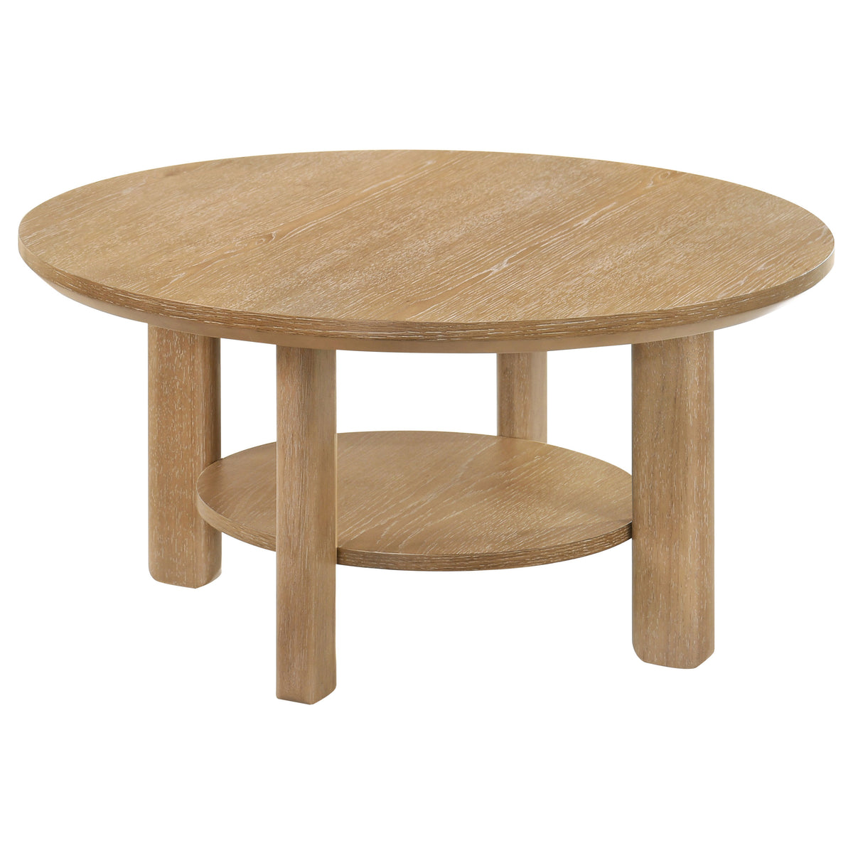 Ottowa Round Coffee Table & End Table - 35.5" Round Coffee Table