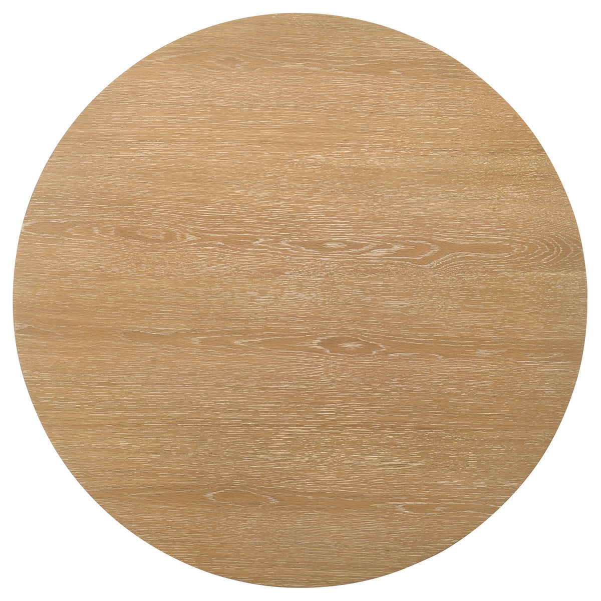 Ottowa Round Coffee Table & End Table - Light Oak with Cylindrical Legs & Lower Shelf – view 10