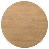 Ottowa Round Coffee Table & End Table - Light Oak with Cylindrical Legs & Lower Shelf – view 10