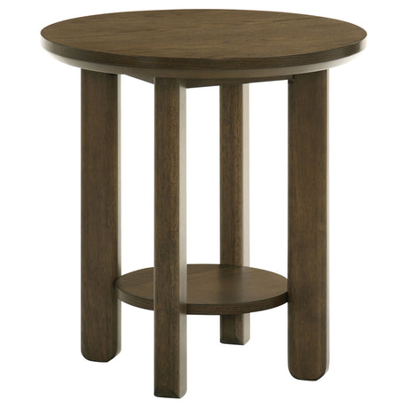 Ottowa Round Wood Coffee Table, End Table & Sets - End Table