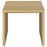 Canoga Lift-Top Coffee Table & End Table Sets - Light Oak with Hidden Storage & U-Shaped End Table – view 17