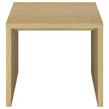 Canoga Lift-Top Coffee Table & End Table Sets - Light Oak with Hidden Storage & U-Shaped End Table – view 17