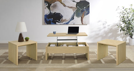 Canoga Lift-Top Coffee Table & End Table Sets - 3pcs- Coffee Table + 2 End Tables