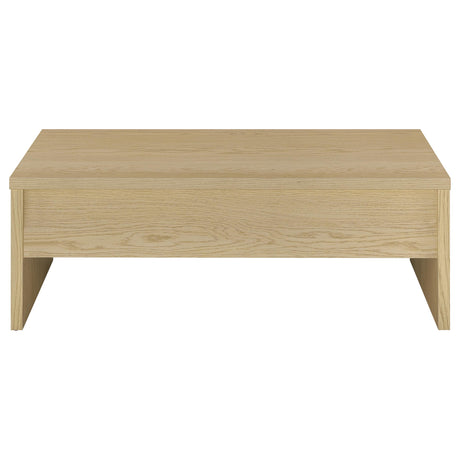 Canoga Lift-Top Coffee Table & End Table Sets - Light Oak with Hidden Storage & U-Shaped End Table – view 8
