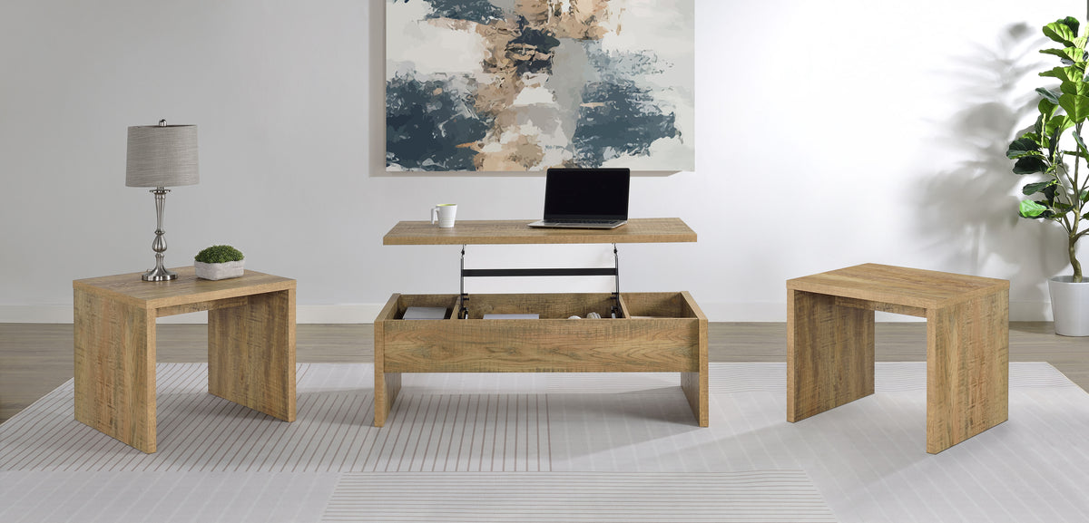 Canoga Lift-Top Coffee Table & End Table Sets - 3pcs- Lift-Top Coffee Table + 2 End Tables