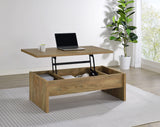 Canoga Lift-Top Coffee Table & End Table Sets - Hidden Storage in Rustic Mango Wood-Look Finish – view 1
