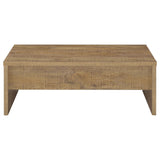 Canoga Lift-Top Coffee Table & End Table Sets - Hidden Storage in Rustic Mango Wood-Look Finish – view 9