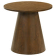 Franklin Round Pedestal Coffee Table & End Table - Round End Table