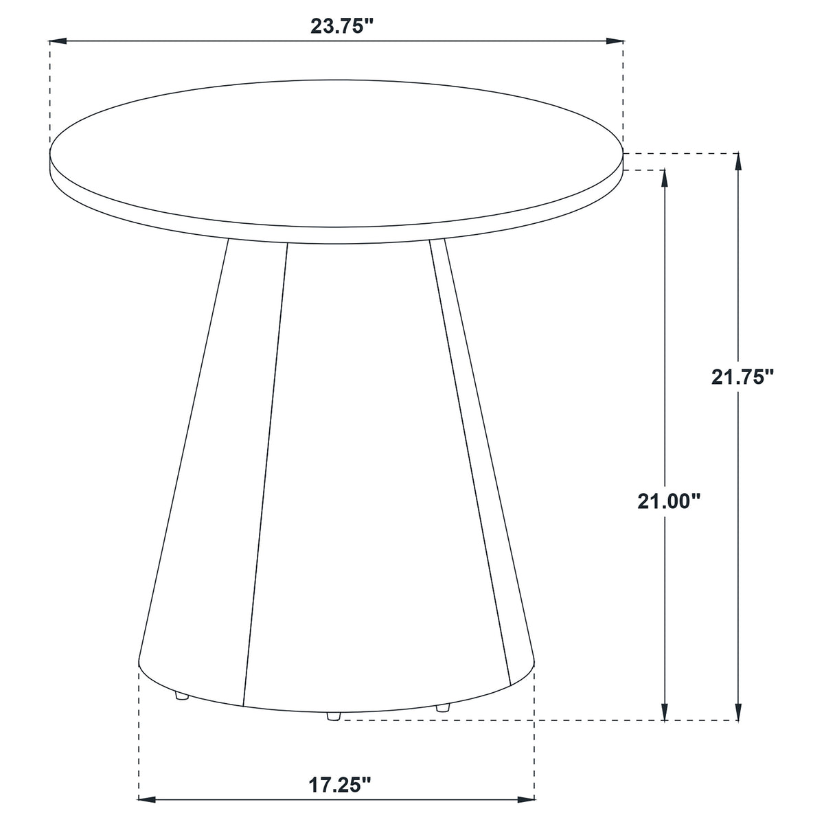Franklin Round Pedestal Coffee Table & End Table - Dark Brown Ash Veneer, 2 & 3-Piece Sets – view 19