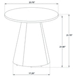 Franklin Round Pedestal Coffee Table & End Table - Dark Brown Ash Veneer, 2 & 3-Piece Sets – view 19