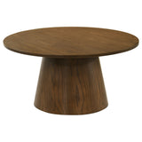 Franklin Round Pedestal Coffee Table & End Table - 36" Round Coffee Table