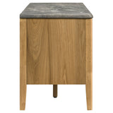 Bradley 63" SmartTop TV Stand with 2 Doors & 2 Drawers - Mid-Century Grey and Natural Ash – view 5