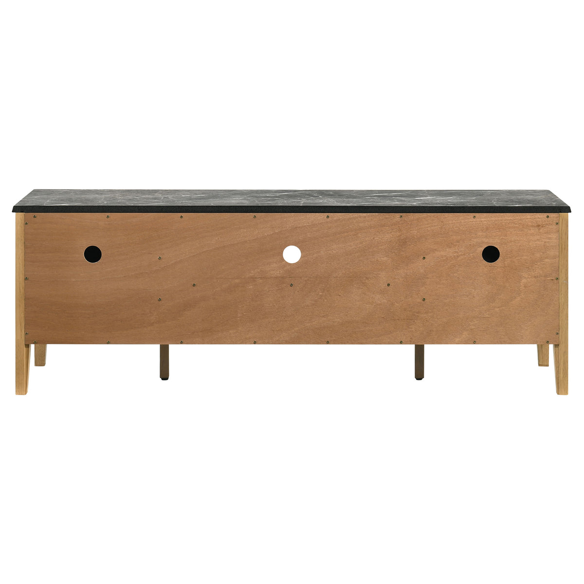 Bradley 63" SmartTop TV Stand with 2 Doors & 2 Drawers - Mid-Century Grey and Natural Ash – view 7