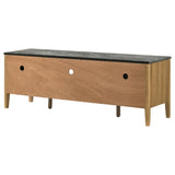 Bradley 63" SmartTop TV Stand with 2 Doors & 2 Drawers - Mid-Century Grey and Natural Ash – view 8