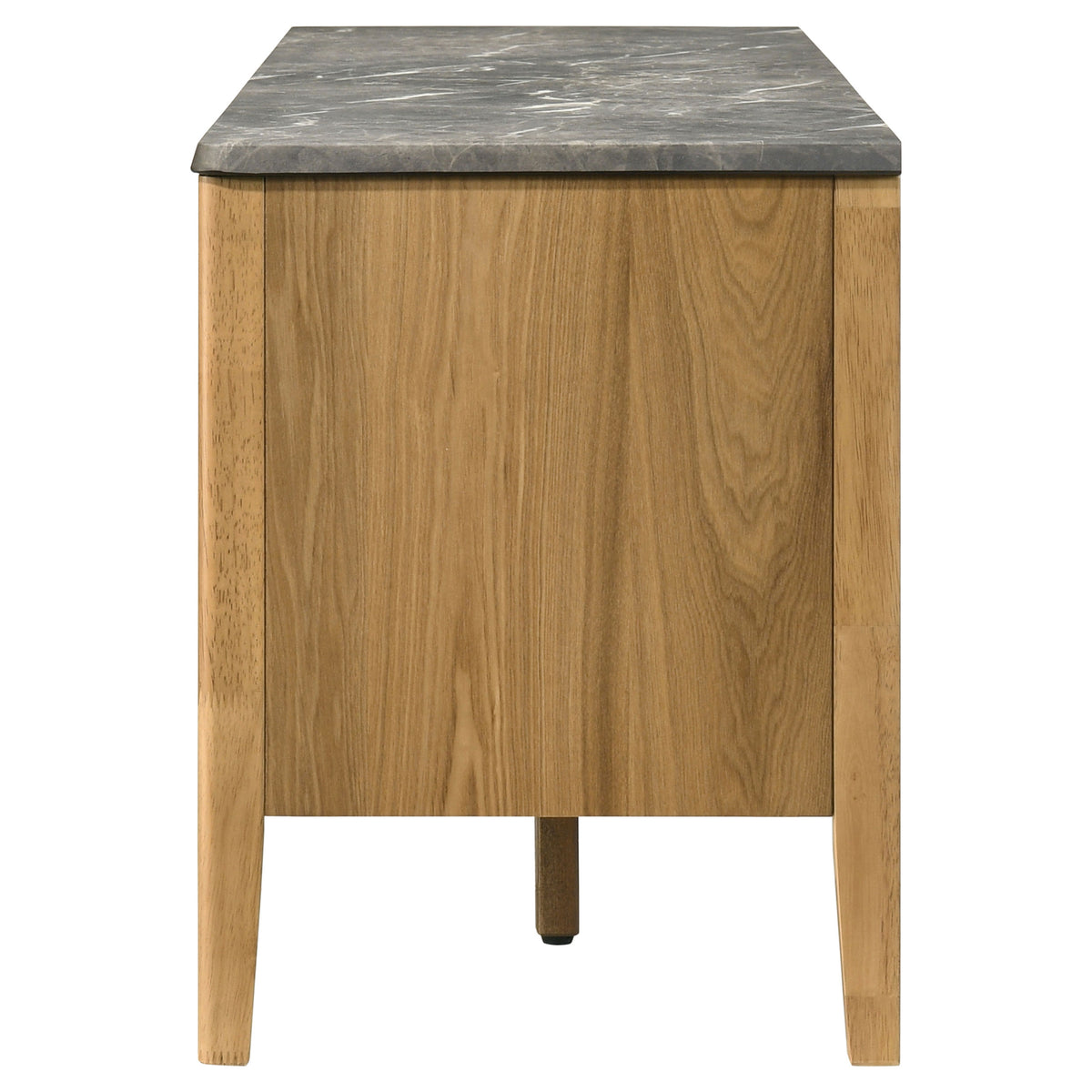 Bradley 63" SmartTop TV Stand with 2 Doors & 2 Drawers - Mid-Century Grey and Natural Ash – view 9