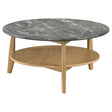 Bradley Round SmartTop Coffee & End Table with Shelf - Round Coffee Table