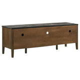 Bradley 63" SmartTop TV Stand with 2 Doors & 2 Drawers - Mid-Century Smokey Grey and Dark Brown – view 6