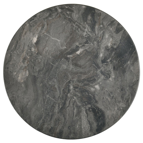 Bradley Round SmartTop Coffee Table & End Table Sets - Mid-Century Smokey Grey with Dark Brown Base – view 14